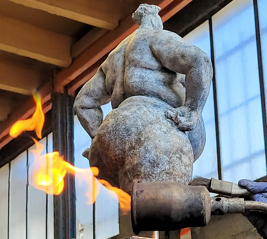 Sculpture en fonderie