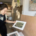 Katy Wright dans son atelier